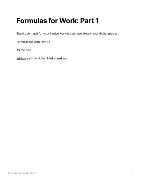 WN_Formulas_for_Work_Part_1 | Notion Market