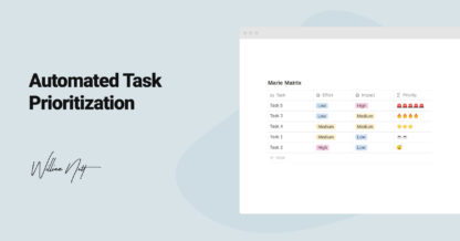 Automated Tasks in Notion