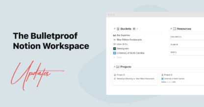 Bulletproof Workspace Updates